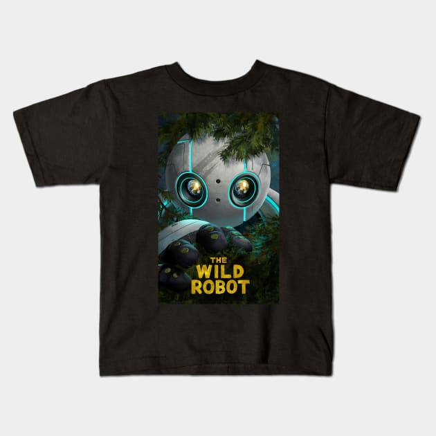 THE WILD ROBOT Kids T-Shirt by BrunoMaxey